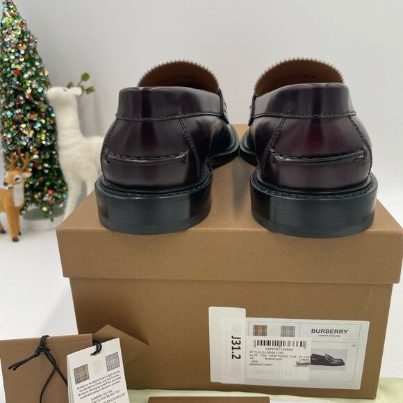 Men’s Burberry classic check penny loafers size 42 made in Italy - Picture 8 of 8